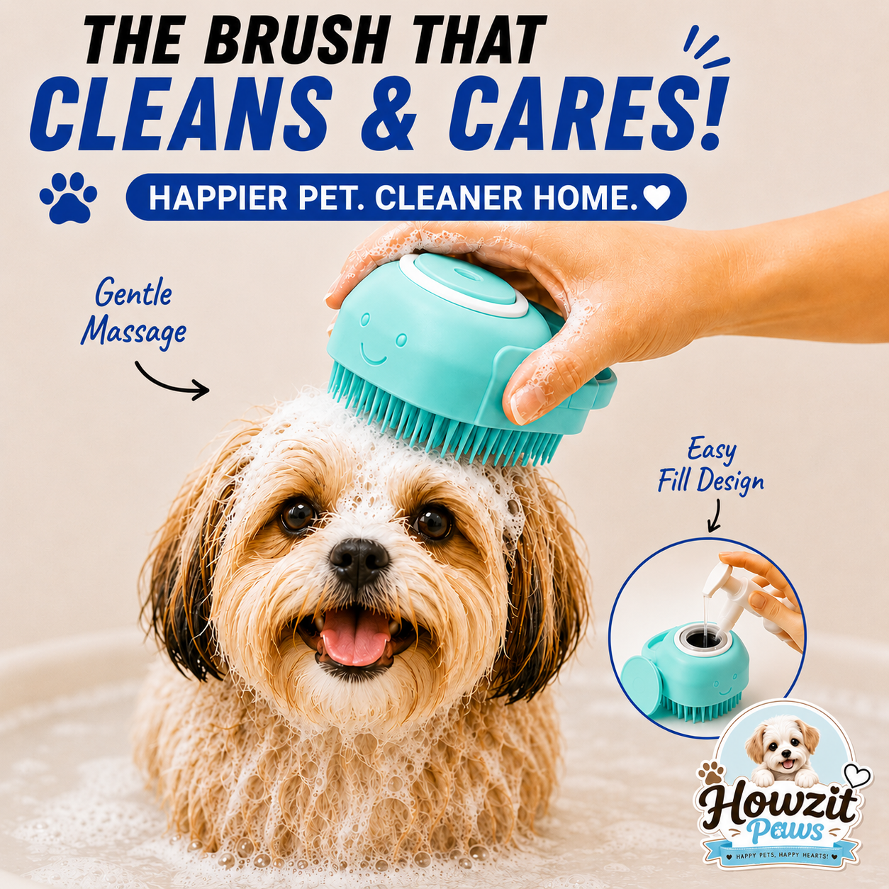 Shampoo Dispenser Brush